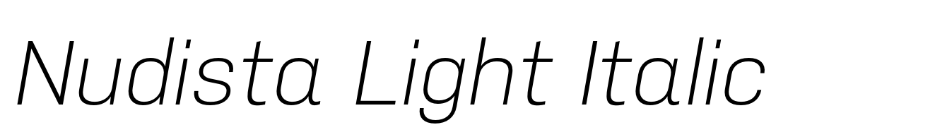 Nudista Light Italic